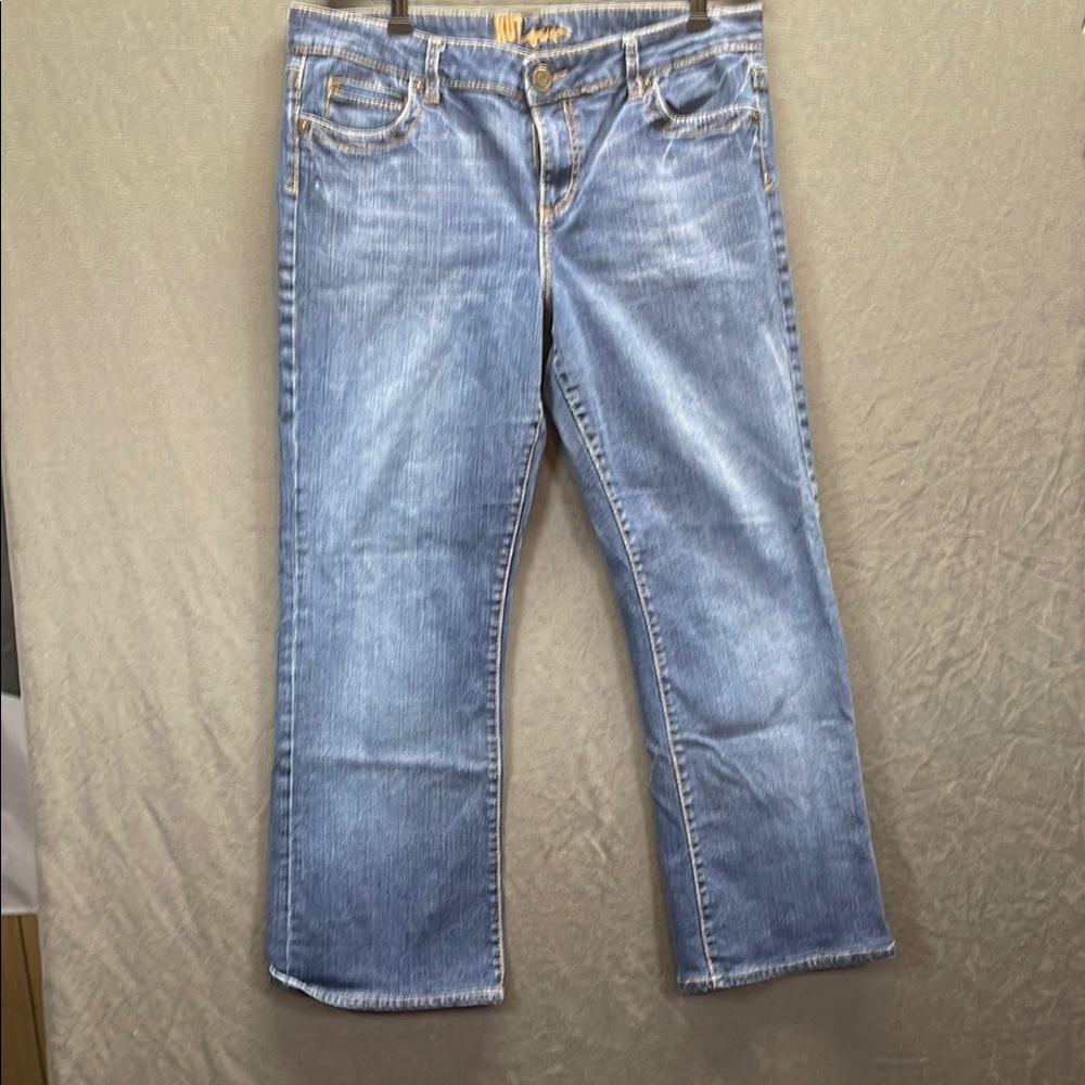 Kut from the Kloth‎ Blue Straight Leg Jeans Timeless Design